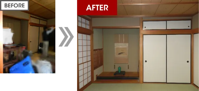 純和風の趣ある床の間
