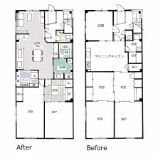 トイレ改装後の間取り図